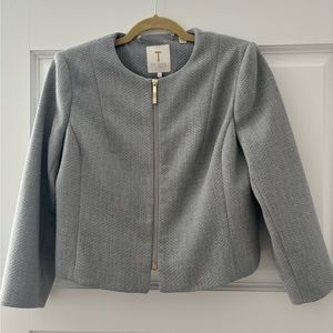 Ted Baker fully lined cropped blazer with zipper